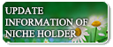 Update information of niche holder